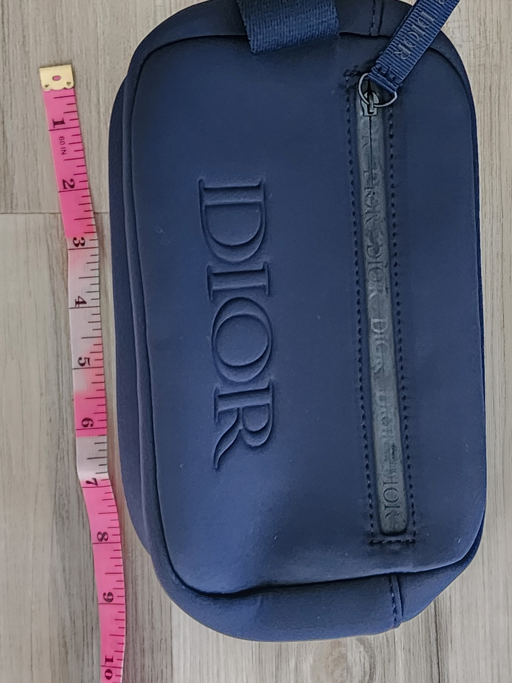 GWP/ Unisex Dior Navy Embossed Logo Cosmetic Case
